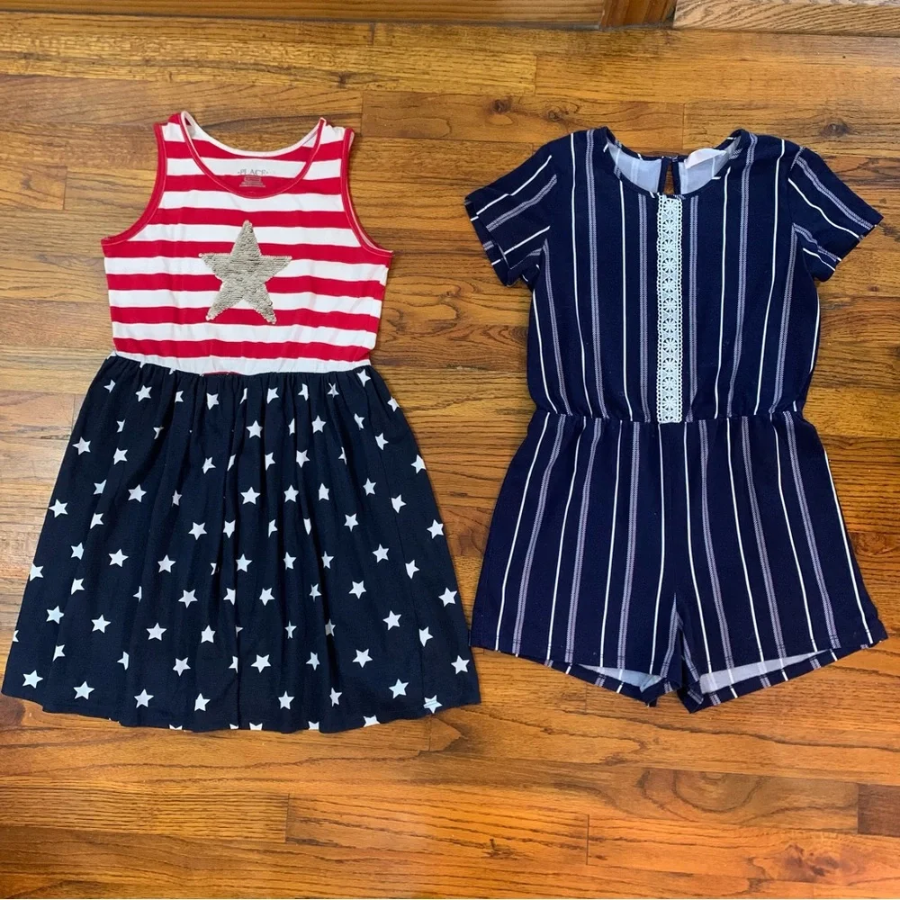 Girls Casual Romper & Dress Bundle
Place Red White & Blue Dress
Blue Romper - Picture 5 of 16